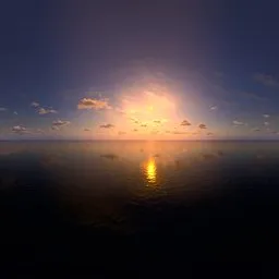 A beautiful sunset over the sky