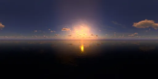 A beautiful sunset over the sky