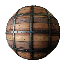 Wood Metal Rivets Rustic