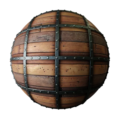 Wood Metal Rivets Rustic