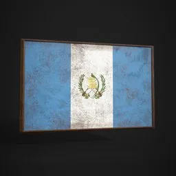 Guatemala Flag Picture Frame