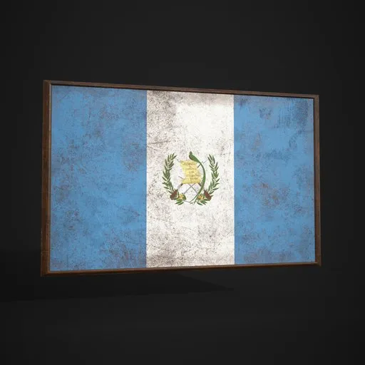 Guatemala Flag Picture Frame
