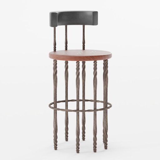 Round bar stools Restaurant / Bar models BlenderKit