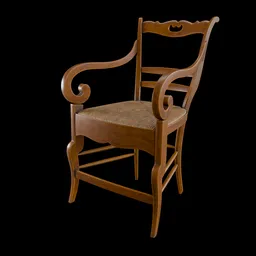 Classic Wood Armchair