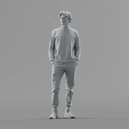 Lowpoly Male Standing