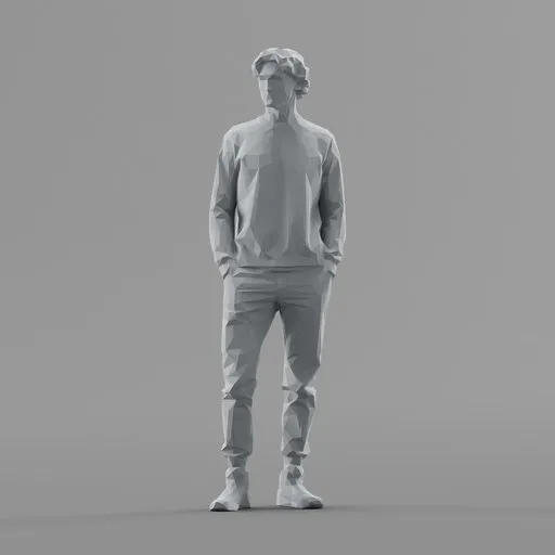 Lowpoly Male Standing