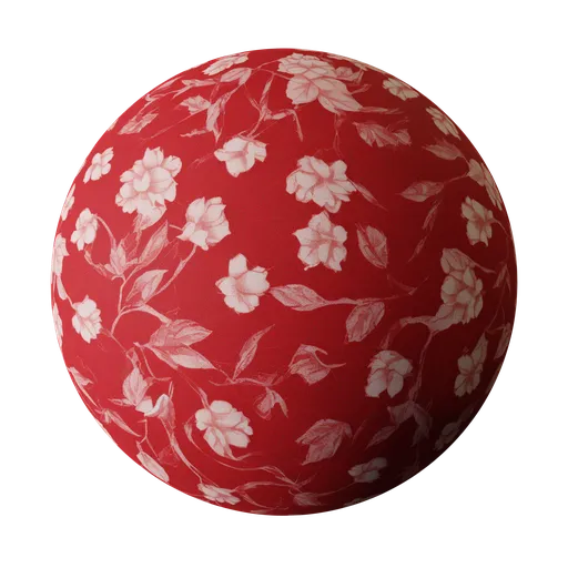High-resolution floral pattern for 3D Blender material, suitable for realistic paper texture mapping in PBR workflows.