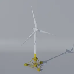 Offshore Wind Turbine Tri Floater V2