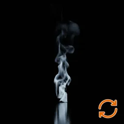 Thin Rising Smoke Looped