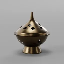 Antique Brass Incense Burner