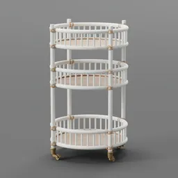 Rattan Bar Cart