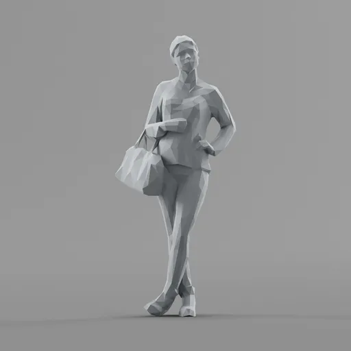 Lowpoly Female Standing