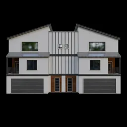 Modern Semi-Detached House Exterior