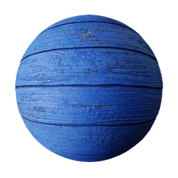 Weathered Blue Wood Planks