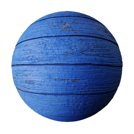 Weathered Blue Wood Planks