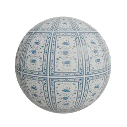 Blue and White Chinoiserie rug