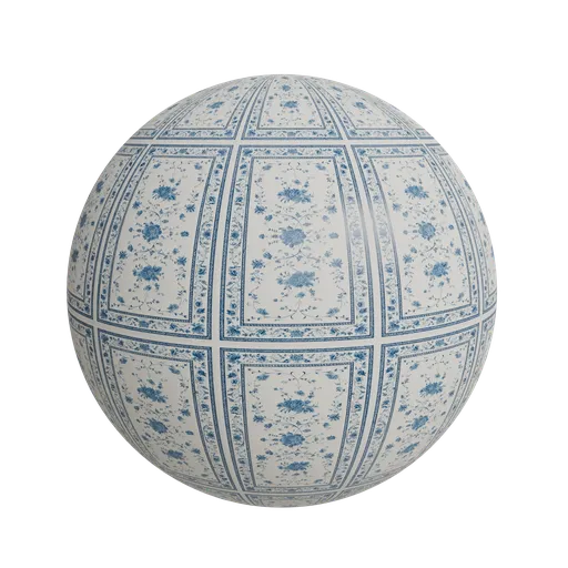 Blue and White Chinoiserie rug