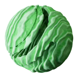 Procedural Pistachio Ice Cream texture for PBR material in Blender 3D with customization controls for roughness, scale, and imperfections.