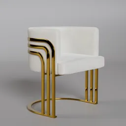 Velvet Barrel Single Chair