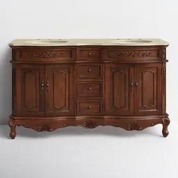 Antique Wooden Wash Basin Cabinet