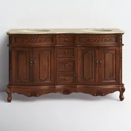 Antique Wooden Wash Basin Cabinet