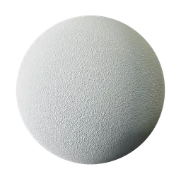 High-quality granulated white plastic PBR material for Blender 3D, easily customizable for various 3D projects.