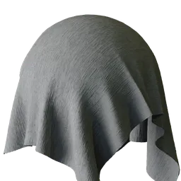 Grey Pleated Fabric