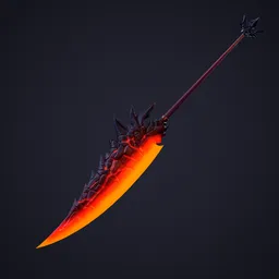 Stylized infernal spear