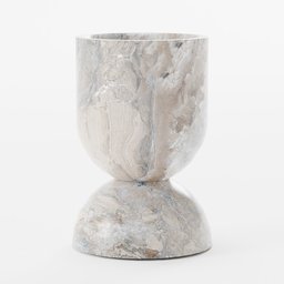 "Get creative with this marbled vase 3D model for Blender 3D, featuring a white and grey base in the style of Juergen Teller. Perfect for table decoration, the vase is designed by Arvid Nyholm and rendered in Redshift with Artgem and Geode elements. Add an amplified ritual engine to enhance your 3D artistry."