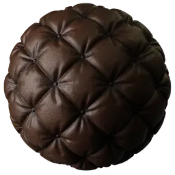 Quilted Leather Dark Brown