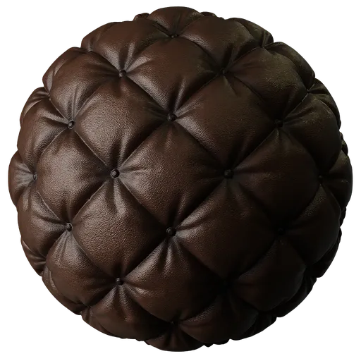 Quilted Leather Dark Brown