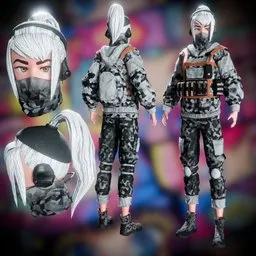 Stylized/Anime Military Girl