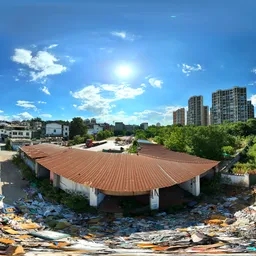 Garbage dump old building