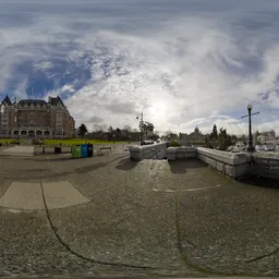 Downtown Victoria Sunny Cloudy Day