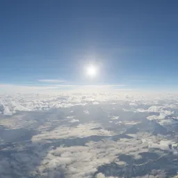 Above Atmosphere Clouds Landscape
