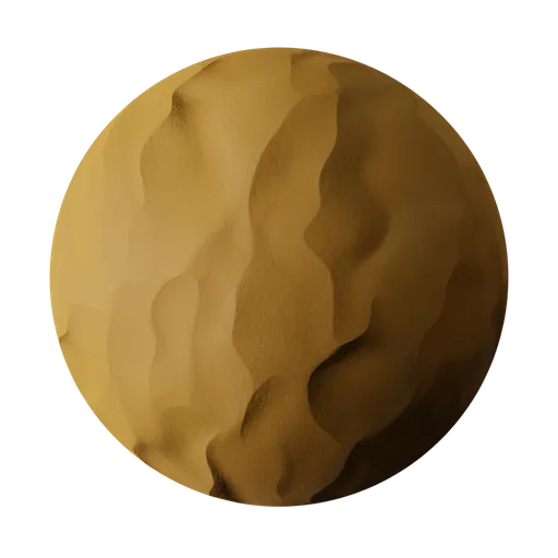 Dark sandy desert dunes PBR texture ideal for 3D Blender and texturing desert scenes.