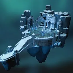 Stylized Dungeon with Snow