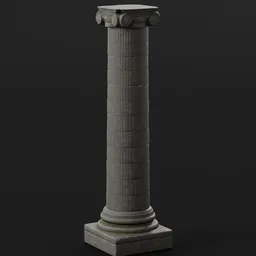 Stone Pillar Column Tall