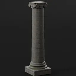 Stone Pillar Column Tall