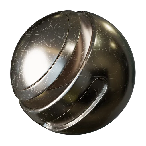 Scratched metal