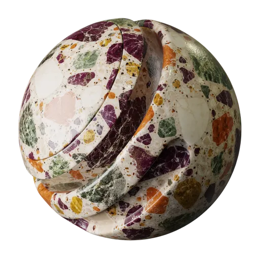 Plum Golden Chip Terrazzo