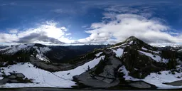 Canadian Mountain Landscape Cloudy Sky