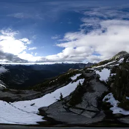 Canadian Mountain Landscape Cloudy Sky