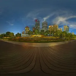 Small stage at night