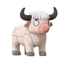 Cute Yak Plushie (unrigged)