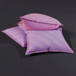 3 colorfull pillows