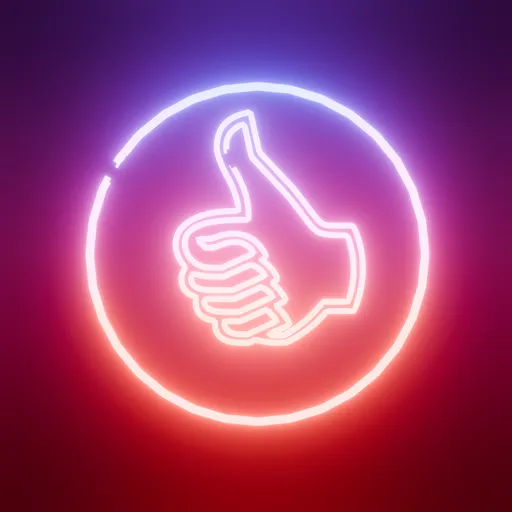 Neon Sign - Thumbs Up