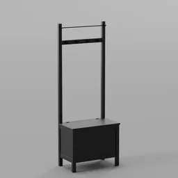 IKEA Hemnes storage bench black