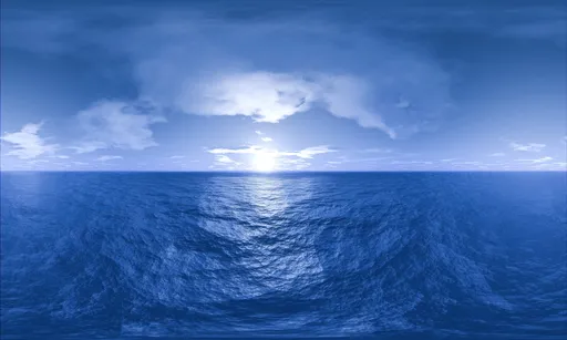 Cool Blue Ocean Horizon