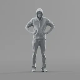 Lowpoly Male Standing